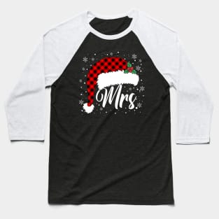 Mrs Santa Claus Christmas Couples Matching Baseball T-Shirt